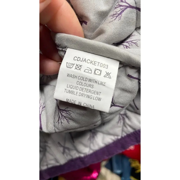 Cuddledown Quilted Deep Purple Coat Size Large (L) - Picture 8 of 8